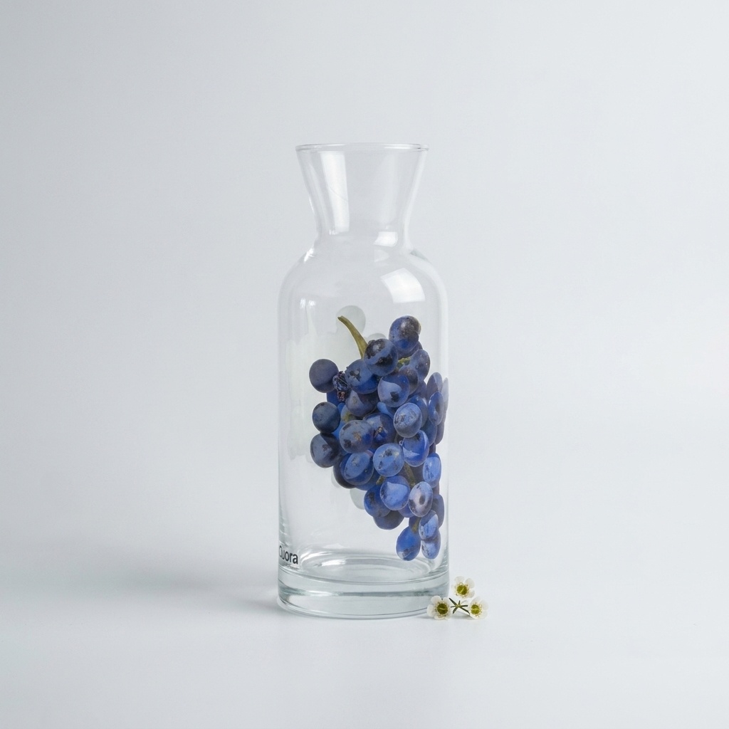 BOTELLA DE VIDRIO 700 ml - Flor