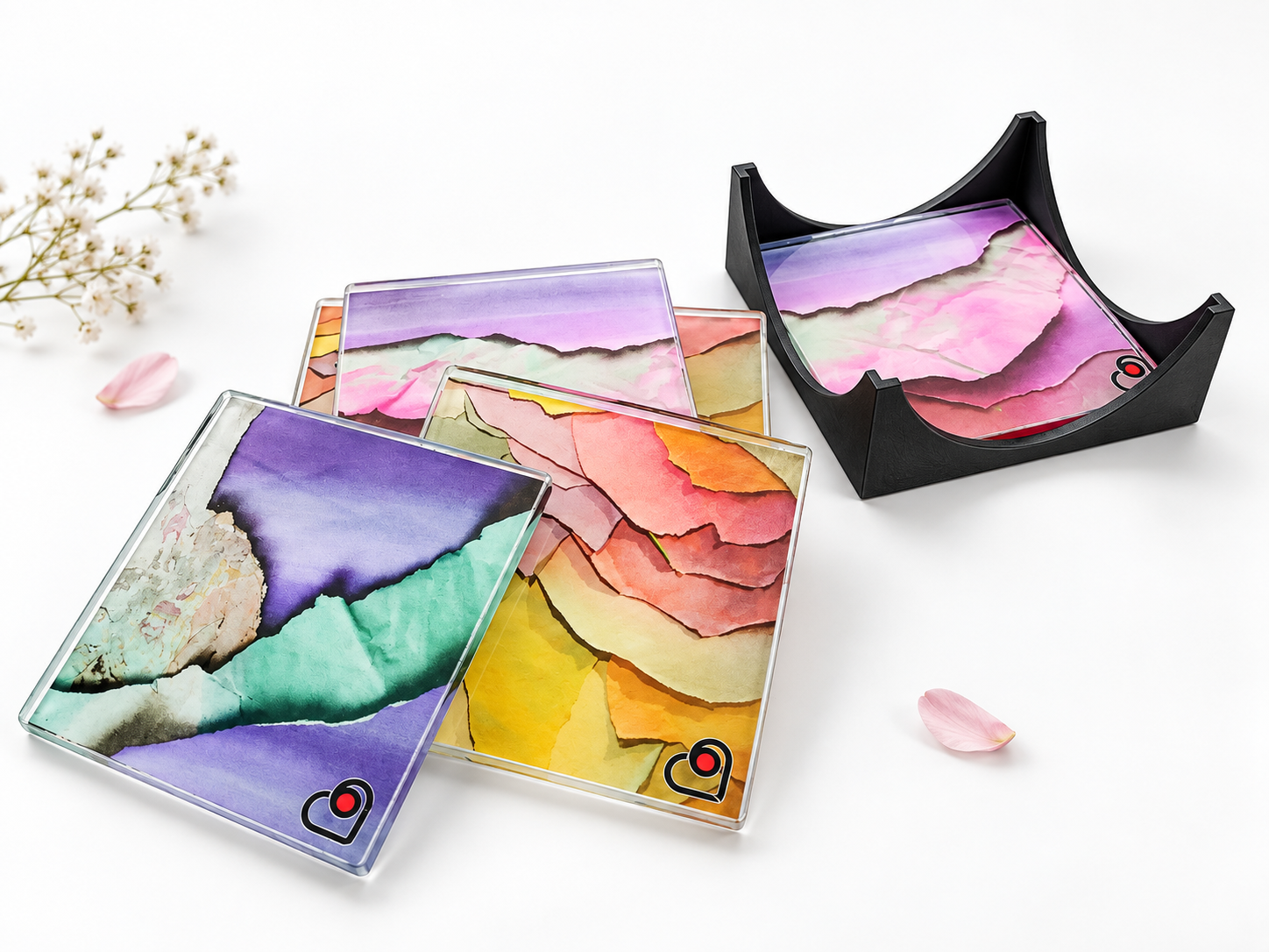 Set de 6 POSAVASOS (10x10 cm) - Ana I - Imagen 2