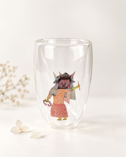 VASO DE VIDRIO DOBLE PARED 450 ml - Rosita IV