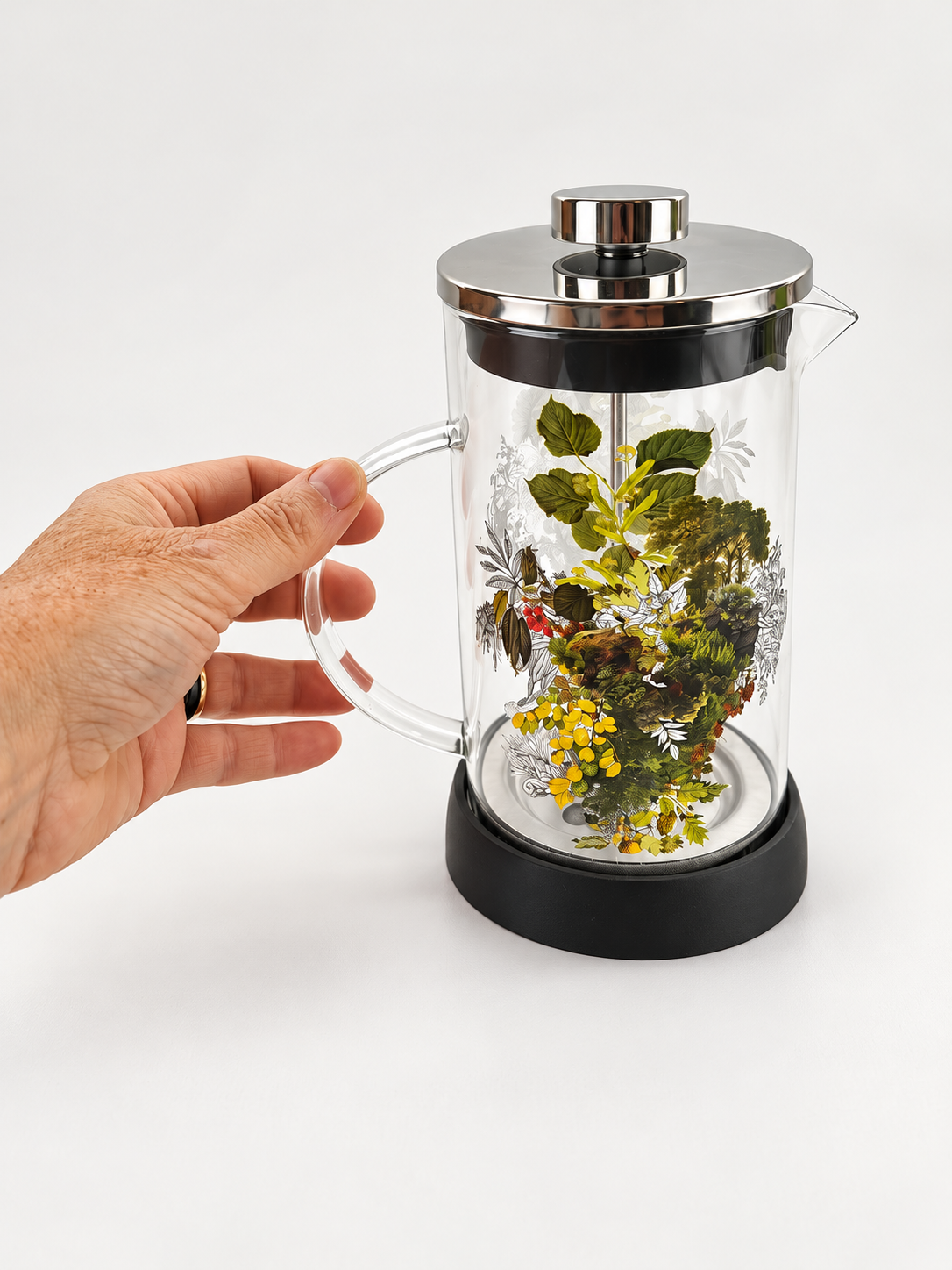 CAFETERA DE VIDRIO CON ÉMBOLO - Julia I - Imagen 2